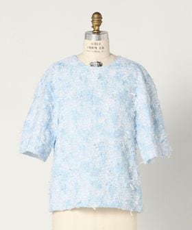 DRAWER/SUMMER クルーネックツイードブラウス/シャツ / ブラウス