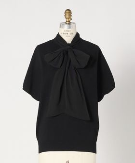 DRAWER/M.SUMMER ロングボウタイショートスリーブニット/ニット / セーター