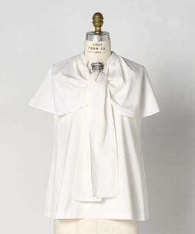 DRAWER/M.SUMMER リボンカラーブラウス/Tシャツ / カットソー