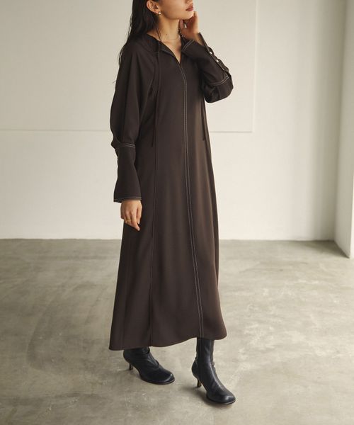 Emmel Refines Em パイピング ステッチ ワンピース