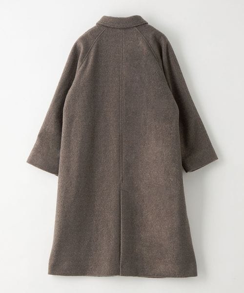 EMMEL REFINES スタンド ショートコート(ネイビー) EMMEL REFINES＞EM ループカット ステンカラー コート