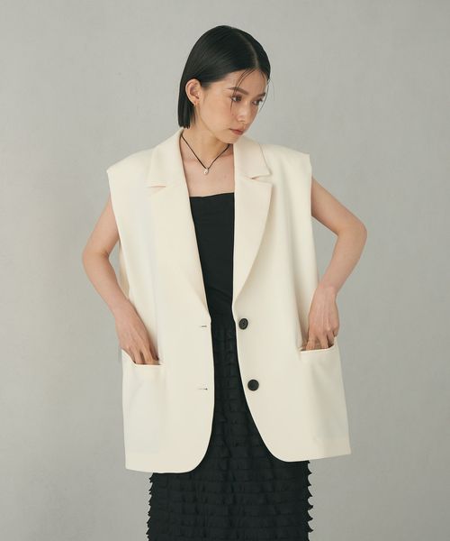 エメル リファインズ EMMEL REFINES／EM コクーン ジレ ベスト EMMEL REFINES＞EM コクーン ジレ