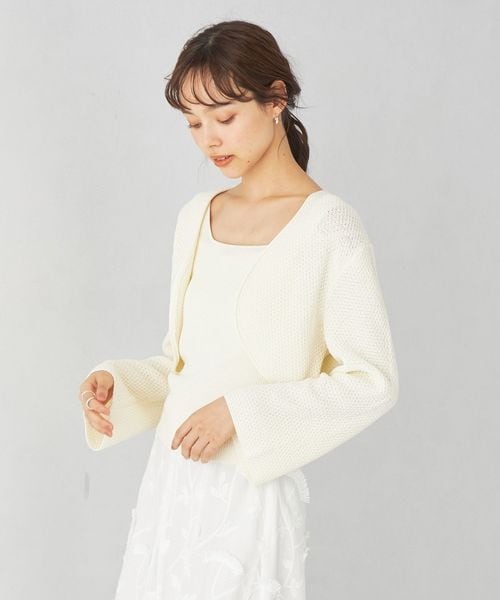 EMMEL REFINES◆カーディガン/FREE/コットン/BLK/6628-105-0112/EMビジューカーディガン Amazon | [ユナイテッドアローズ グリーンレーベル リラクシング