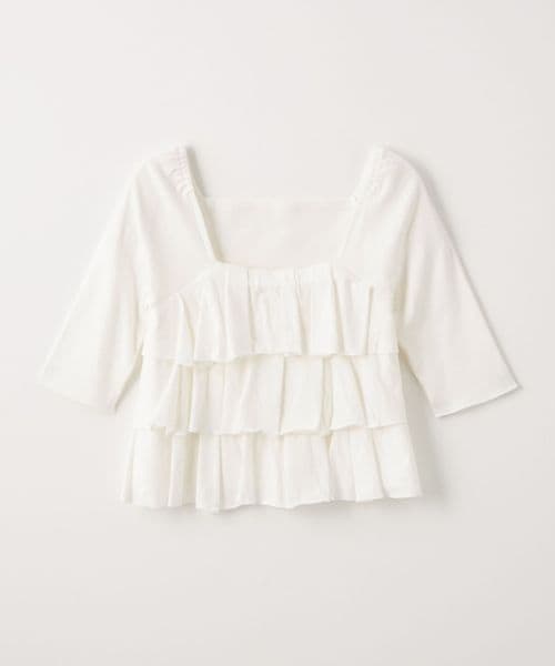 EMMEL REFINES/＜EMMEL REFINES＞EM ティアードフリル 2WAY Tシャツ/Tシャツ / カットソー