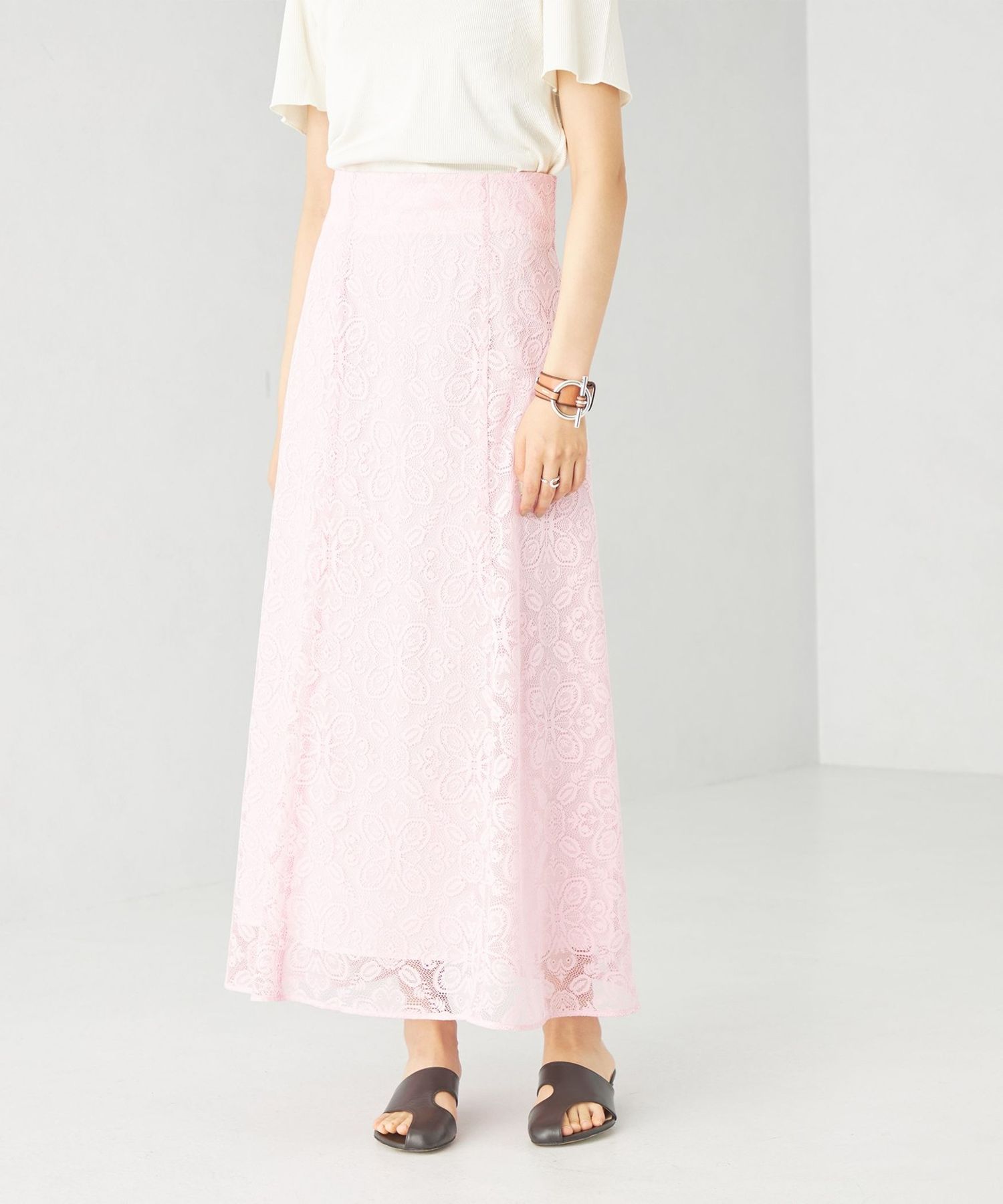 n.katelier レーススカート パネルレースナロースカート｜FURRY、REYELL公式通販サイト kuih