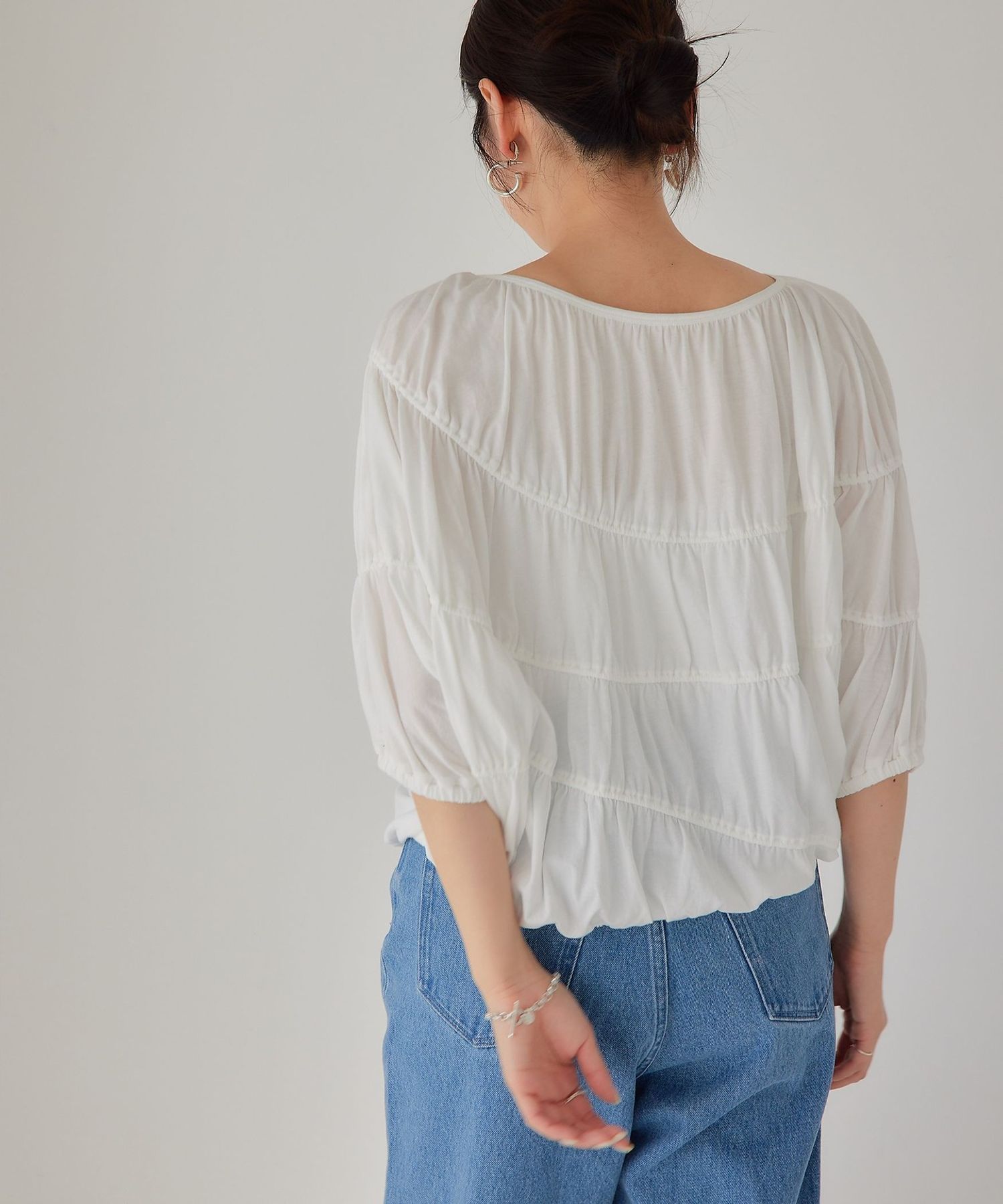 EMMEL REFINES＞EM シャーリング ドルマン プルオーバー 