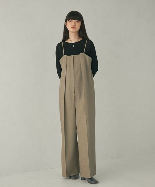 新品未使用✨EMMEL REFINS サロペット タックキャミ パンツ M EMMEL REFINES＞EM タックキャミ サロペット