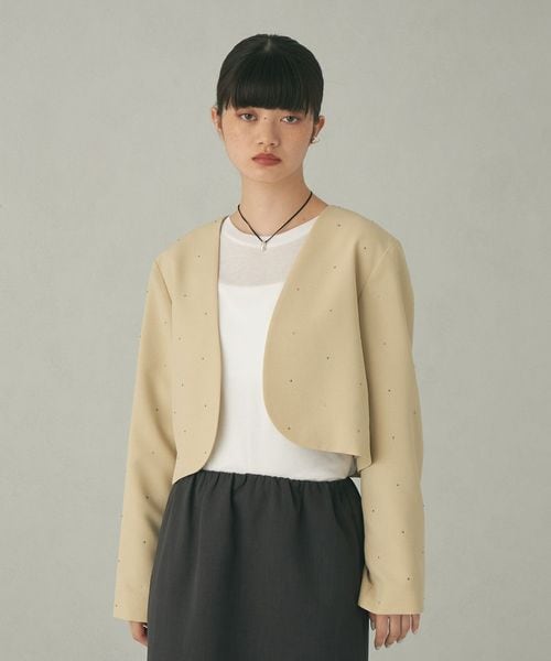 EMMEL REFINES ホットフィット ボレロ ジャケット EMMEL REFINES＞EM ホットフィット ボレロ ジャケット