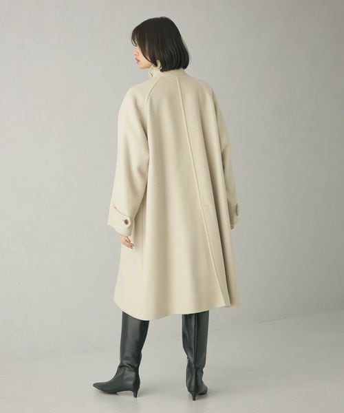 【裾上げあり】EMMEL REFINESベルテッド フレア ロングコートXS EMMEL REFINES＞EM ベルテッドフレア ロングコート