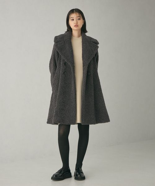 未使用＜EMMEL REFINES＞EM ダブルボタン ボアコート EMMEL REFINES＞EM ダブルボタン ボアコート