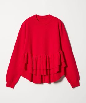 EMMEL REFINES/＜EMMEL REFINES＞EM スソダブルフリル ニットプルオーバー/ニット / セーター