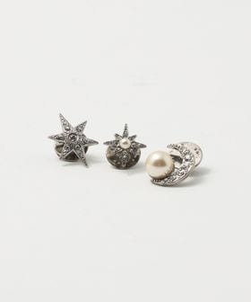 ADER.bijoux/＜ADER.bijoux＞MOON＆STAR ブローチセット＜ Select by EMMEL REFINES ＞/ブローチ / コサージュ