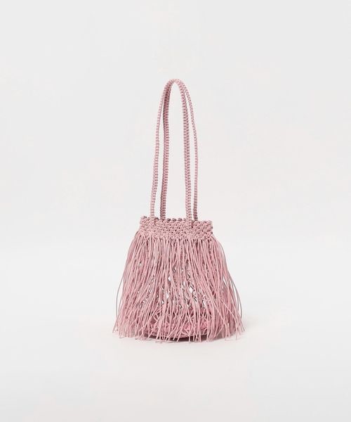 美品 ユナイテッドアローズ ショルダーバッグ フリンジバッグ