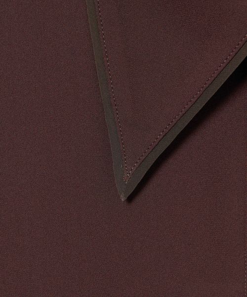 ブラウス シャツ 「EMMEL REFINES」EM パイピングエリ トロミシャツ レディース EMMEL REFINES＞EM パイピングエリ トロミシャツ