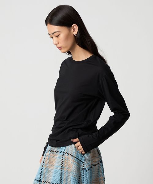 EMMEL REFINES＞EM クルーネック ロングスリーブ Tシャツ