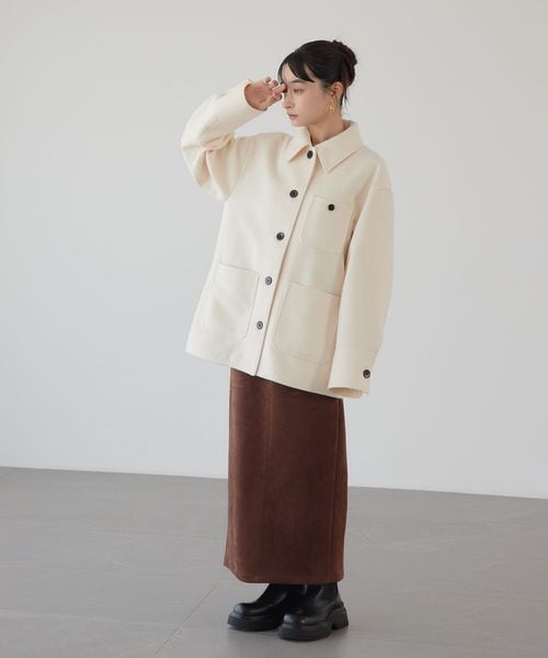 ジャケット・アウター EMMEL REFINES EMMEL REFINES＞EM CPO シャツ ジャケット