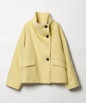 EMMEL REFINES/＜EMMEL REFINES＞EM スタンド シャギー ショートコート/ピーコート