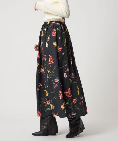 emmel refines フラワープリントボリュームマキシスカート EMMEL REFINES（エメルリファインズ）の「＜EMMEL REFINES＞EM