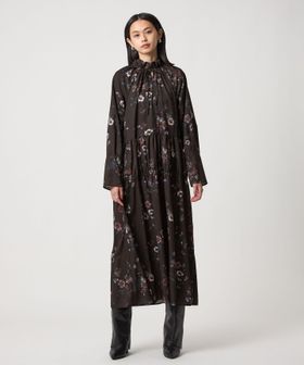 EMMEL REFINES/＜EMMEL REFINES＞EM フラワープリント キリカエ ギャザー ワンピース/ワンピース