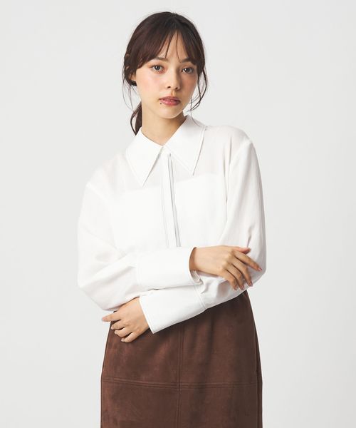 EMMEL REFINES/＜EMMEL REFINES＞EM レイヤーヒヨク ステッチ シャツ/シャツ / ブラウス