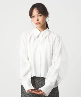 EMMEL REFINES/＜EMMEL REFINES＞EM チュールレイヤー ミニエリ シャツ/シャツ / ブラウス