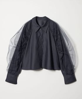 EMMEL REFINES/＜EMMEL REFINES＞EM チュールレイヤー ミニエリ シャツ/シャツ / ブラウス