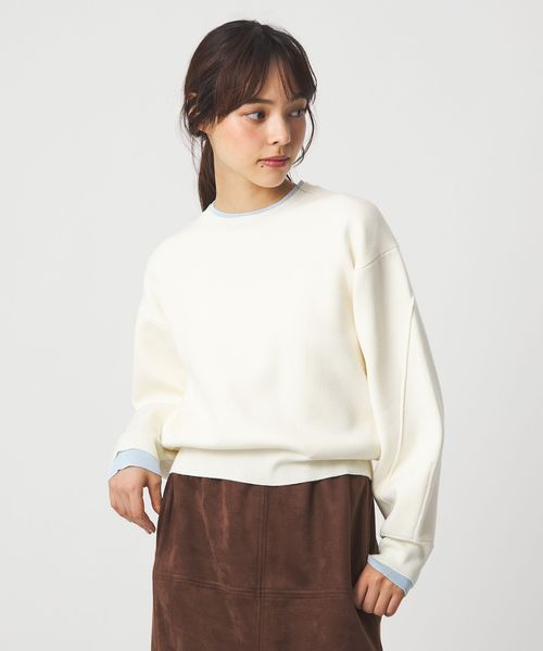 EMMEL REFINES/＜EMMEL REFINES＞EM HW スウェットライク ニット プルオーバー/ニット / セーター