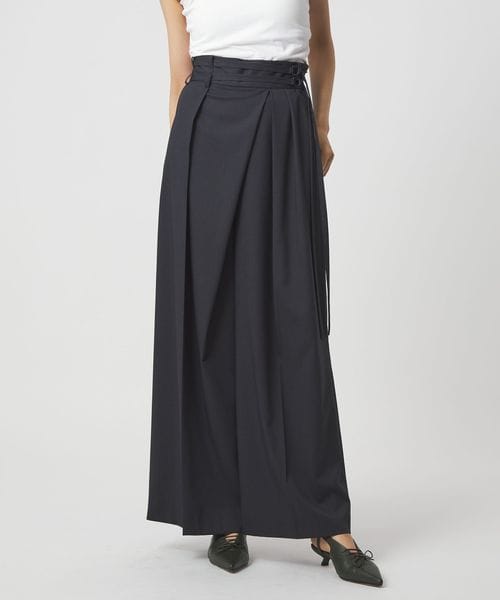 EMMEL REFINES/＜EMMEL REFINES＞EM ダブルベルト ラップライク パンツ/スラックス