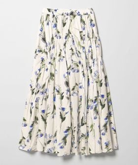 EMMEL REFINES/＜EMMEL REFINES＞EM フラワープリント シャーリング スカート/ミモレ / ロング