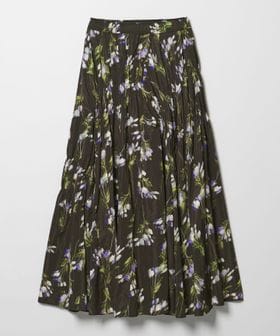 EMMEL REFINES/＜EMMEL REFINES＞EM フラワープリント シャーリング スカート/ミモレ / ロング