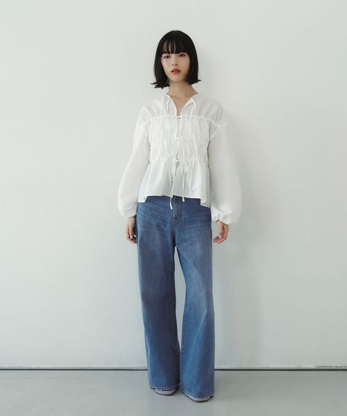 EMMEL REFINES/＜EMMEL REFINES＞EM ハイウエスト ワイド デニム/デニムパンツ