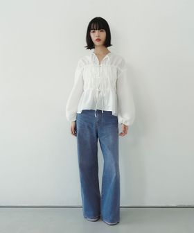 EMMEL REFINES/＜EMMEL REFINES＞EM ハイウエスト ワイド デニム/デニムパンツ