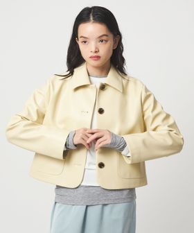 EMMEL REFINES/＜EMMEL REFINES＞EM レザーライク ショートブルゾン/その他コート / ブルゾン