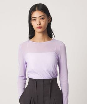 EMMEL REFINES/＜EMMEL REFINES＞EM ソフトチュール シアー クルーネック カットソー/Tシャツ / カットソー
