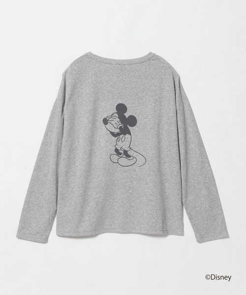 URBAMENT/【別注】＜URBAMENT×EMMEL REFINES＞ Hiding FACE ミッキーマウス /ロングスリーブT/Tシャツ / カットソー
