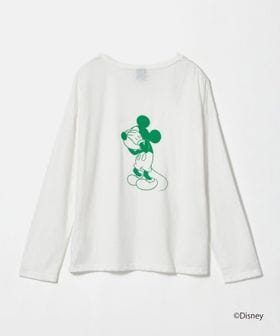 URBAMENT/【別注】＜URBAMENT×EMMEL REFINES＞ Hiding FACE ミッキーマウス /ロングスリーブT/Tシャツ / カットソー