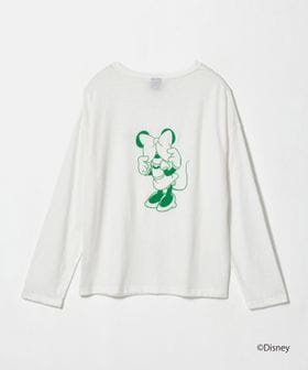 URBAMENT/【別注】＜URBAMENT×EMMEL REFINES＞ Hiding FACE ミニーマウス /ロングスリーブT/Tシャツ / カットソー