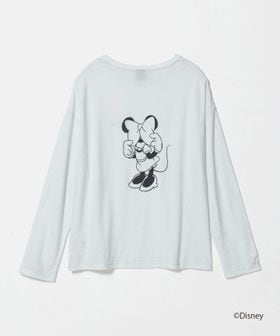 URBAMENT/【別注】＜URBAMENT×EMMEL REFINES＞ Hiding FACE ミニーマウス /ロングスリーブT/Tシャツ / カットソー