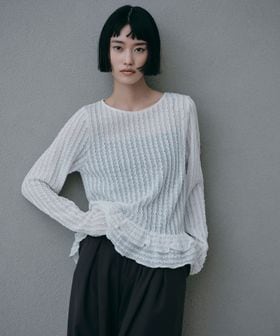 EMMEL REFINES/＜EMMEL REFINES＞EM スソティアード フリル プルオーバー/Tシャツ / カットソー
