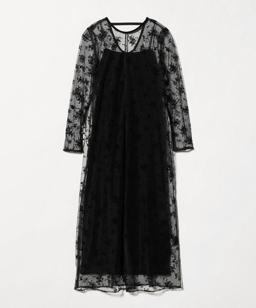 kaene/＜kaene＞フロッキーベロア 2WAY ワンピース＜Select by EMMEL REFINES＞/ドレス