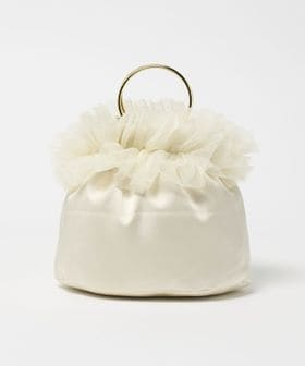 kaene/＜kaene＞サテン フリル バッグ＜ Select by EMMEL REFINES ＞/ハンドバッグ / クラッチバッグ