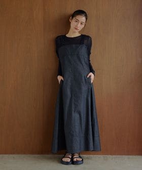 EMMEL REFINES/＜EMMEL REFINES＞EM ギャザーストラップ ジャンパースカート/ジャンパースカート