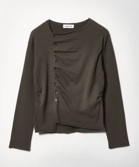 EMMEL REFINES/＜EMMEL REFINES＞EM アシメタック ボタン カーディガン/カーディガン / ボレロ