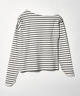 EMMEL REFINES/＜EMMEL REFINES＞EM アシンメトリー ボーダー ロンT/Tシャツ / カットソー