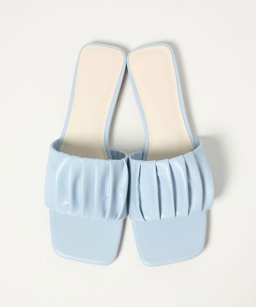 EMMEL REFINES/＜EMMEL REFINES＞EM ギャザー フラット サンダル/サンダル