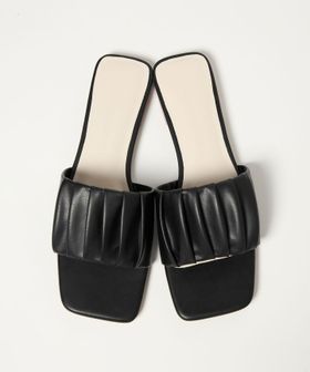 EMMEL REFINES/＜EMMEL REFINES＞EM ギャザー フラット サンダル/サンダル