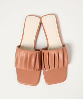 EMMEL REFINES/＜EMMEL REFINES＞EM ギャザー フラット サンダル/サンダル