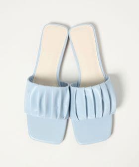 EMMEL REFINES/＜EMMEL REFINES＞EM ギャザー フラット サンダル/サンダル