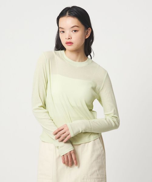 EMMEL REFINES/＜EMMEL REFINES＞EM テレコ クルーネック ロングスリーブ/Tシャツ / カットソー