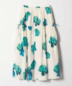 EMMEL REFINES/＜EMMEL REFINES＞EM ビッグフラワー ギャザー フレアスカート/ミモレ / ロング